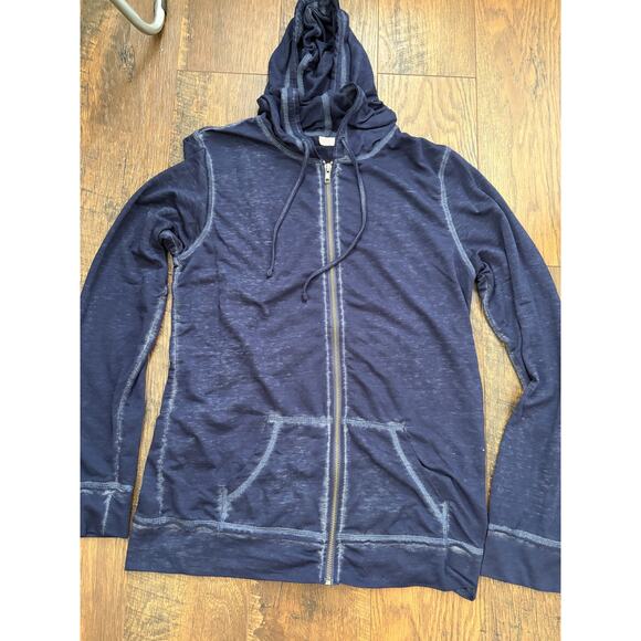 Navy Hoodie Make + Model Brand Size MEDIUM Navy hoodie - Picture 3 of 7